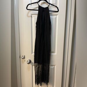 Elegant Black Sheer Maxi